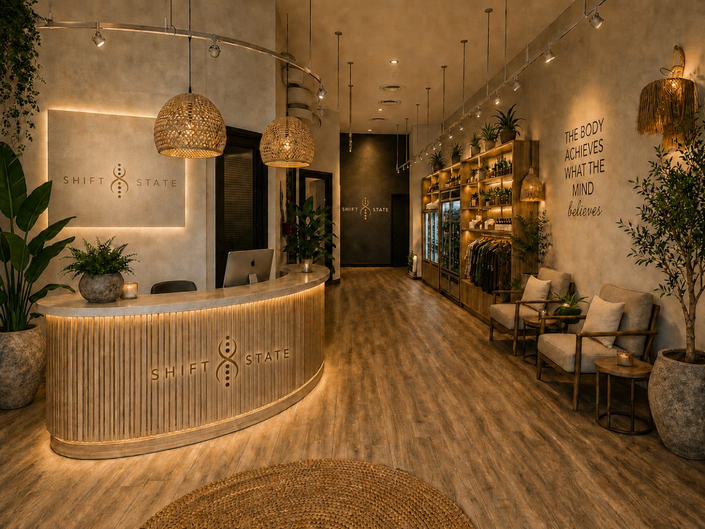 Shift State reception and lounge interior